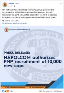 pnp recruitment|PNP Recruitment: 10,000 Police Officers are Needed .